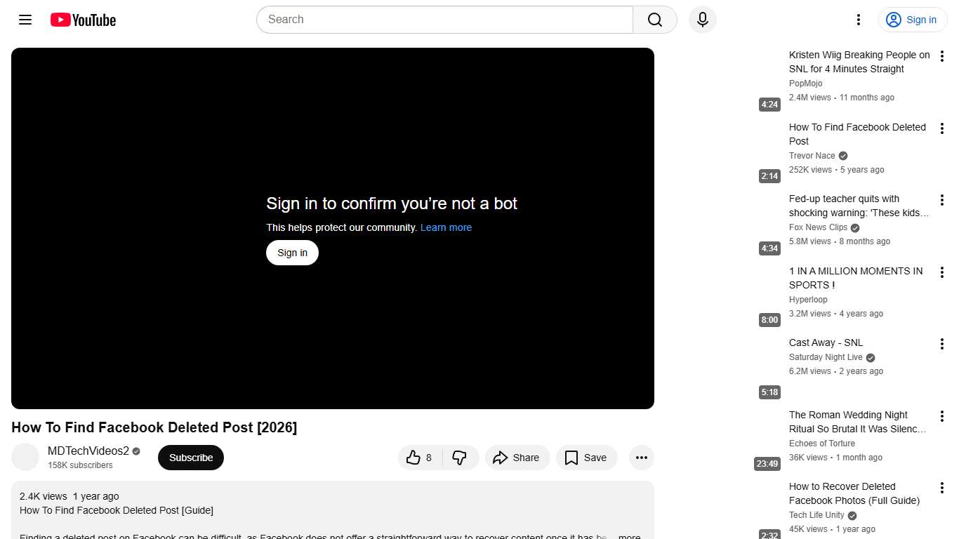 How To Find Facebook Deleted Post [2026] - YouTube